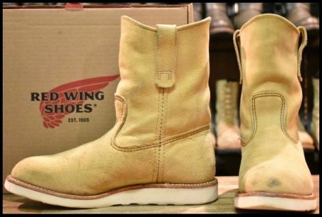 【7.5E 箱付 良品 25年】レッドウィング 8168 スエード ペコス ホーソーン アビレーン ラフアウト ブーツ redwing pecos HOPESMORE