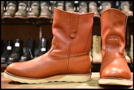 【10E 良品 13年】レッドウィング 8866 ペコス 赤茶 オロラセット クッションソール ブーツ redwing pecos HOPESMORE