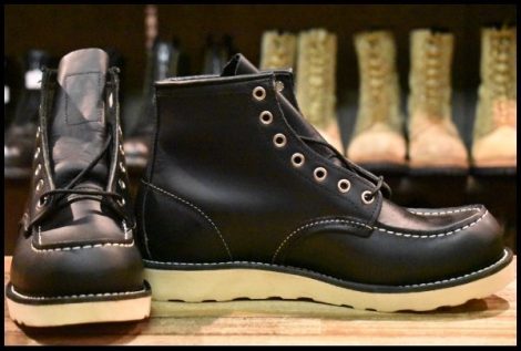 【7.5E 未使用 11年】レッドウィング 8179 アイリッシュセッター 黒 ブラッククローム モックトゥ 8130 ブーツ redwing HOPESMORE