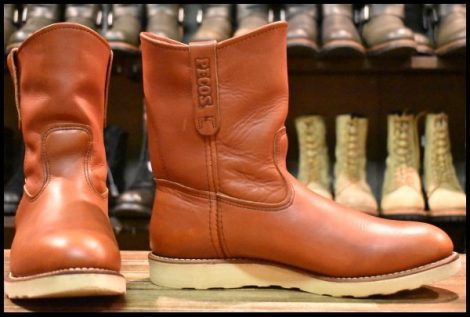 【10E 良品 13年】レッドウィング 8866 ペコス 赤茶 オロラセット クッションソール ブーツ redwing pecos HOPESMORE