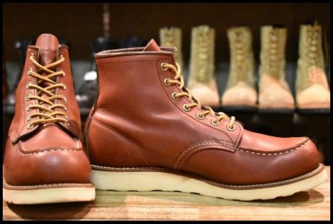 【9D 良品 14年】レッドウィング 9106 アイリッシュセッター 赤茶 レッドブラウン モックトゥ 編み上げ 8875 ブーツ redwing HOPESMORE