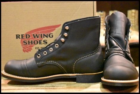 【7.5D 箱付 未使用 24年】レッドウィング 8084 アイアンレンジャー ブラックハーネス 黒 キャップトゥ ブーツ redwing HOPESMORE