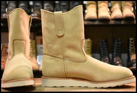 【10.5E 箱付 未使用 25年】レッドウィング 8168 スエード ペコス ホーソーンアビレーンラフアウト ブーツ redwing HOPESMORE