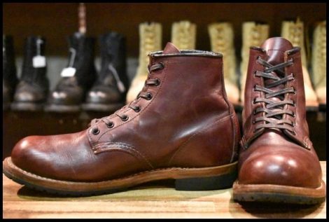【7D 中古 17年】レッドウィング 9411 ベックマン ブラックチェリー フェザーストーン プレーントゥ 9011 ブーツ redwing HOPESMORE