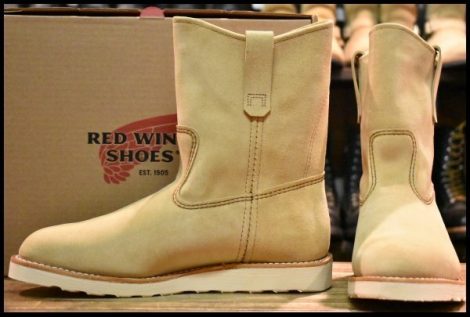 【10.5E 箱付 未使用 25年】レッドウィング 8168 スエード ペコス ホーソーンアビレーンラフアウト ブーツ redwing HOPESMORE