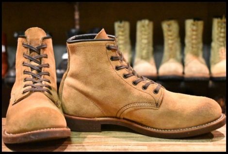 【9D 良品 13年】レッドウィング 9162 ブラックスミス スエード 茶 ブラウン 編み上げ レースアップ ブーツ redwing HOPESMORE