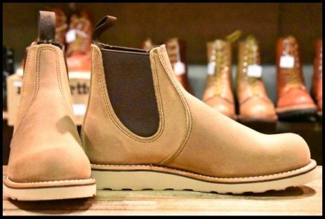 【7.5D 箱付 未使用 24年】レッドウィング 3192 クラシック チェルシー サイドゴア ミュールスキナー ラフアウト ブーツ redwing HOPESMORE