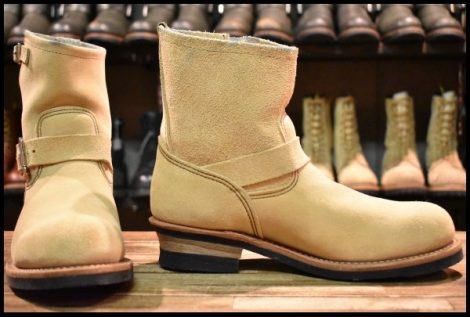 【9.5D 箱付 美品 14年】レッドウィング 2965 ショート スエードエンジニア ホーソーンアビレーンラフアウト スチール redwing HOPESMORE