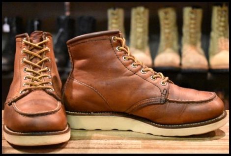 【7E 中古 旧犬タグ スクエアステッチ 82年5月刻印】レッドウィング 875 アイリッシュセッター ブーツ 茶 redwing ビンテージ HOPESMORE