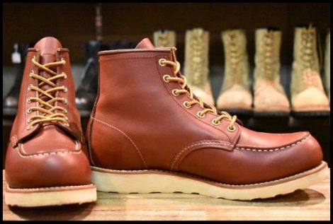 【9D 美品 14年】レッドウィング 9106 アイリッシュセッター 赤茶 レッドブラウン モックトゥ 編み上げ 8875 ブーツ redwing HOPESMORE