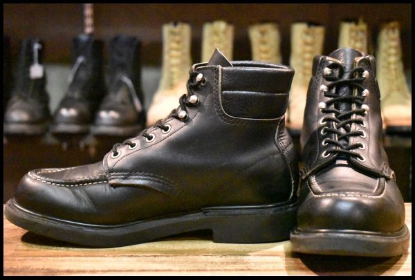 7.5E 良品 羽タグ 98年】レッドウィング 8133 スーパーソール 黒