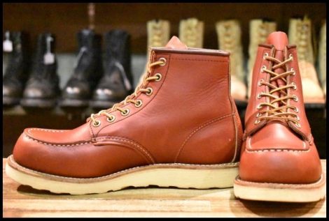 【6.5D 美品 10年】レッドウィング 8875 アイリッシュセッター 赤茶 オロラセット モックトゥ 9106 ブーツ redwing HOPESMORE