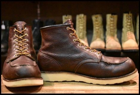 【11.5D 中古 11年】レッドウィング 8138 アイリッシュセッター 茶 ブライアーオイルスリック モックトゥ ブーツ redwing HOPESMORE