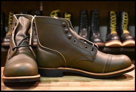 【9D 箱付 未使用 24年】レッドウィング 8078 アイアンレンジャー グリーン アルパイン ポーテージ 緑 ブーツ redwing HOPESMORE