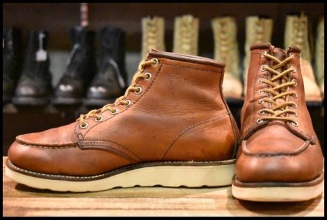 【7E 中古 旧犬タグ スクエアステッチ 82年5月刻印】レッドウィング 875 アイリッシュセッター ブーツ 茶 redwing ビンテージ HOPESMORE