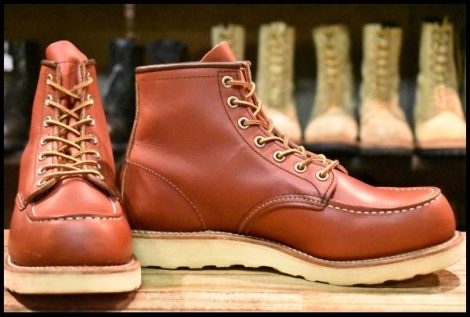 【6.5D 美品 10年】レッドウィング 8875 アイリッシュセッター 赤茶 オロラセット モックトゥ 9106 ブーツ redwing HOPESMORE