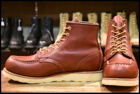 【9D 美品 14年】レッドウィング 9106 アイリッシュセッター 赤茶 レッドブラウン モックトゥ 編み上げ 8875 ブーツ redwing HOPESMORE