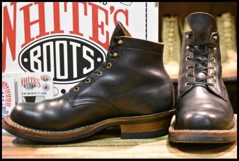【8.5E 箱付 美品】WHITE’S ホワイツ セミドレス 2332C ブラッククロムエクセル 黒 ビブラム700シングル レースアップ ブーツ HOPESMORE