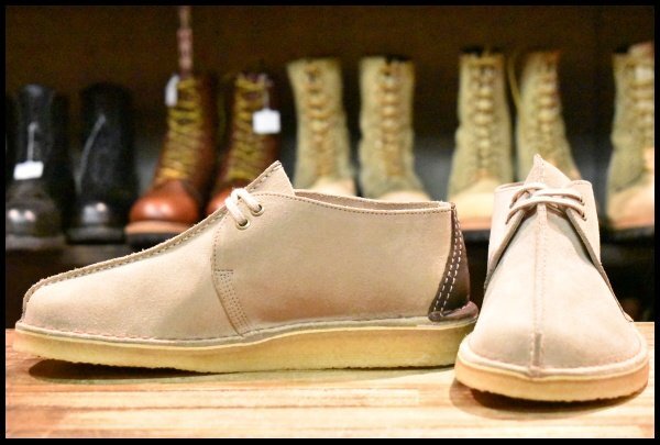 US8.5 未使用】Clarks クラークス デザートトレック サンドスエード