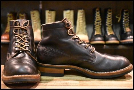 【9.5D 良品】WHITE’S ホワイツ セミドレス ブラウンドレス 茶 ビブラム430ブロックヒール 編み上げ レースアップ ブーツ HOPESMORE