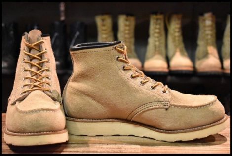 【9E 良品 犬タグ 香港返還モデル】レッドウィング 8173 スエード アイリッシュセッター タン ラフアウト ブーツ redwing HOPESMORE