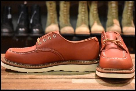【7.5D 未使用 19年】レッドウィング 8103 オックスフォード 赤茶 オロラセット モック ローカット 短靴 ブーツ redwing HOPESMORE