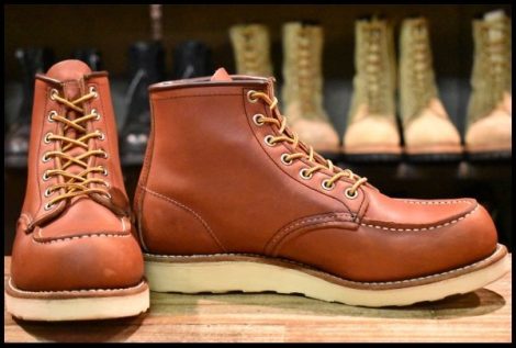 【8C 良品 10年】レッドウィング 8875 アイリッシュセッター 赤茶 オロラセット モックトゥ 9106 ブーツ redwing HOPESMORE