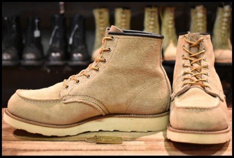 【9E 良品 犬タグ 香港返還モデル】レッドウィング 8173 スエード アイリッシュセッター タン ラフアウト ブーツ redwing HOPESMORE
