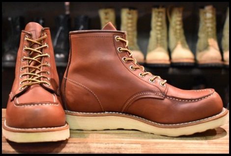 【7.5D 美品 12年】レッドウィング 9106 アイリッシュセッター 赤茶 レッド ブラウン モックトゥ 8875 ブーツ redwing HOPESMORE