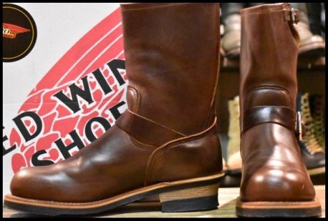 【9D 箱付 美品 100周年限定 04年】レッドウィング 8258 エンジニア ホーウィン クロムエクセル 茶 ブラウン ブーツ redwing HOPESMORE