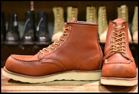 【8C 良品 10年】レッドウィング 8875 アイリッシュセッター 赤茶 オロラセット モックトゥ 9106 ブーツ redwing HOPESMORE