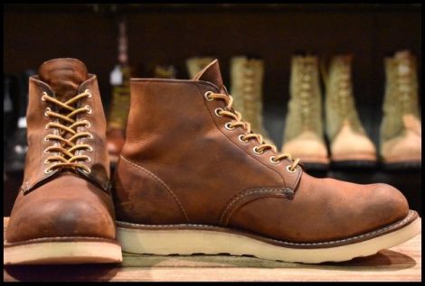 【8.5D 良品 11年】レッドウィング 9111 アイリッシュセッター 茶 カッパー ラフ＆タフ プレーントゥ 編み上げ ブーツ redwing HOPESMORE