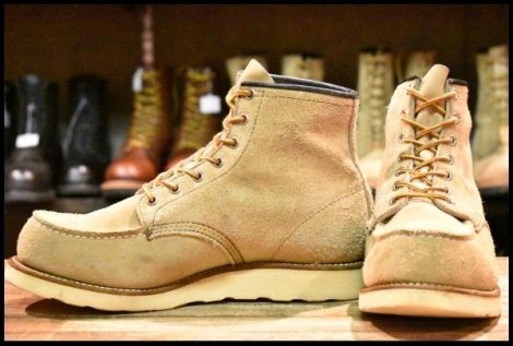 【8.5EE 良品 羽タグ】レッドウィング 8173 スエード アイリッシュセッター タン ラフアウト モックトゥ ブーツ redwing HOPESMORE
