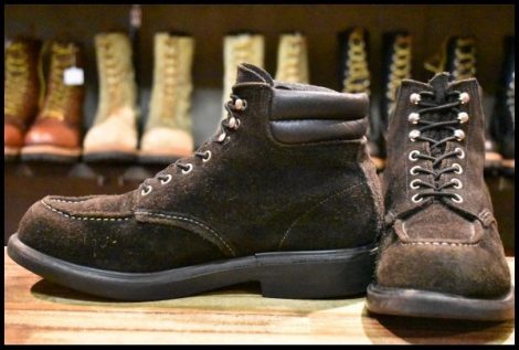 【10D 良品 BEAMS別注 12年】レッドウィング 8805 ブラックスエード スーパーソール 編み上げ ブーツ redwing ビームス別注 HOPESMORE