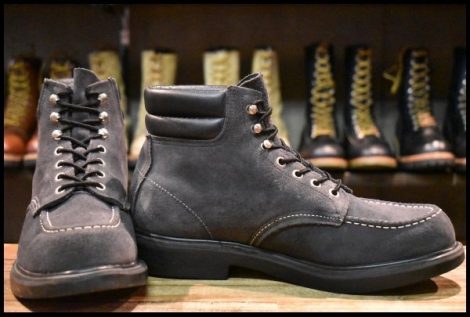 【10D 良品 BEAMS別注 12年】レッドウィング 8803 ネイビースエード スーパーソール レースアップ 編み上げ ブーツ redwing HOPESMORE