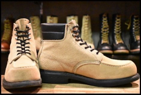 【10D 美品 旧羽タグ 94年】レッドウィング 8118 スエード スーパーソール ラフアウト モック 編み上げ ブーツ redwing HOPESMORE
