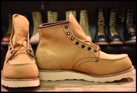 【9EE DEAD サイド羽タグ 00年】レッドウィング 2878 アイリッシュセッター イエロー ヌバック モックトゥ ブーツ redwing HOPESMORE