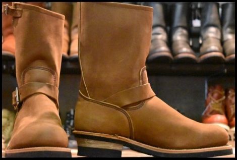 【9D 箱付 DEAD PT99刺繍 リミテッドエディション】レッドウィング 8267 エンジニア ヌバック 限定 茶 ブラウン ブーツ redwing HOPESMORE