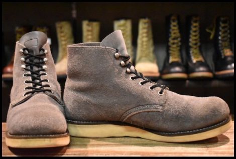 【10D 良品 羽タグ BEAMS別注 00年】レッドウィング 8872 スエード アイリッシュセッター グレー ラフアウト ブーツ redwing HOPESMORE