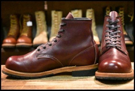 【6.5D 美品 18年】レッドウィング 9411 ベックマン ブラックチェリー フェザーストーン プレーントゥ 9011 ブーツ redwing HOPESMORE