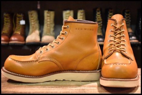 【7E 良品 15年】レッドウィング 9875 アイリッシュセッター ゴールドラセット モックトゥ 編み上げ ブーツ redwing HOPESMORE