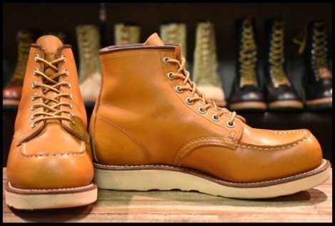【7E 良品 15年】レッドウィング 9875 アイリッシュセッター ゴールドラセット モックトゥ 編み上げ ブーツ redwing HOPESMORE