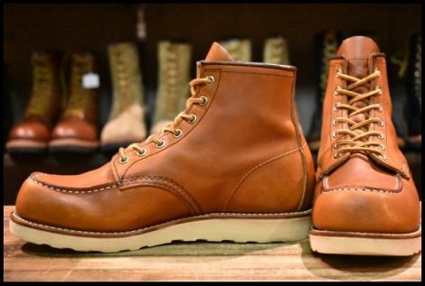 【8E 良品 18年】レッドウィング 875 アイリッシュセッター 茶 オロレガシー モックトゥ レースアップ ブーツ redwing HOPESMORE