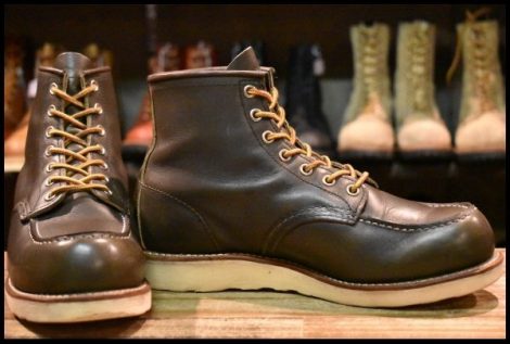 【7.5E 良品 14年】レッドウィング 8180 アイリッシュセッター 緑 カンガタン グリーン レースアップ ブーツ redwing HOPESMORE