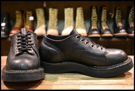 【7E 良品 ネペンテス別注】WHITE’S ホワイツ ポールクライマー オックスフォード LTT ブラック 黒 シューズ 短靴 ブーツ HOPESMORE