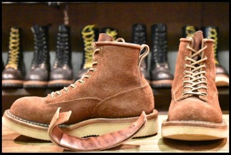 【8.5EE 良品】WHITE’S ホワイツ ノースウエストLTT ビブラム2021ハーフスリップ ディストレスドラフアウト 茶 ブーツ HOPESMORE