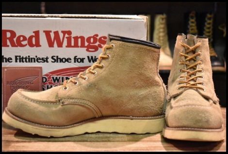 【9E 箱付 良品 羽タグ】レッドウィング 8173 スエード アイリッシュセッター ラフアウト 編み上げ レースアップ ブーツ redwing HOPESMORE