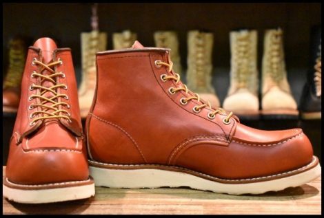 【8E 美品 犬タグ復刻 24年】レッドウィング 8875 アイリッシュセッター 赤茶 オロラセット モックトゥ ブーツ redwing HOPESMORE