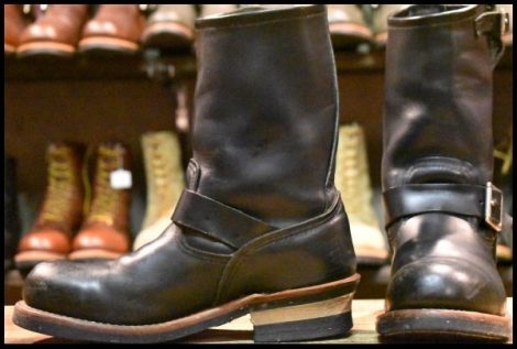 【7.5D 良品 08年】レッドウィング 2268 エンジニア 黒 ブラッククローム スチールトゥ ブーツ redwing HOPESMORE