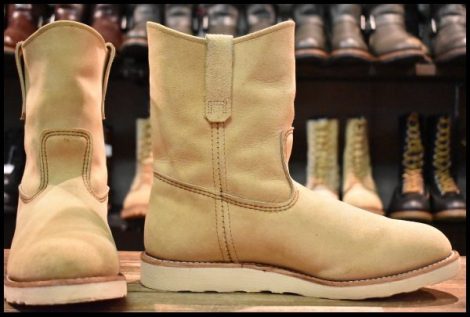 【10.5E 美品 25年】レッドウィング 8168 スエード ペコス ホーソーン アビレーン ラフアウト ブーツ redwing pecos HOPESMORE